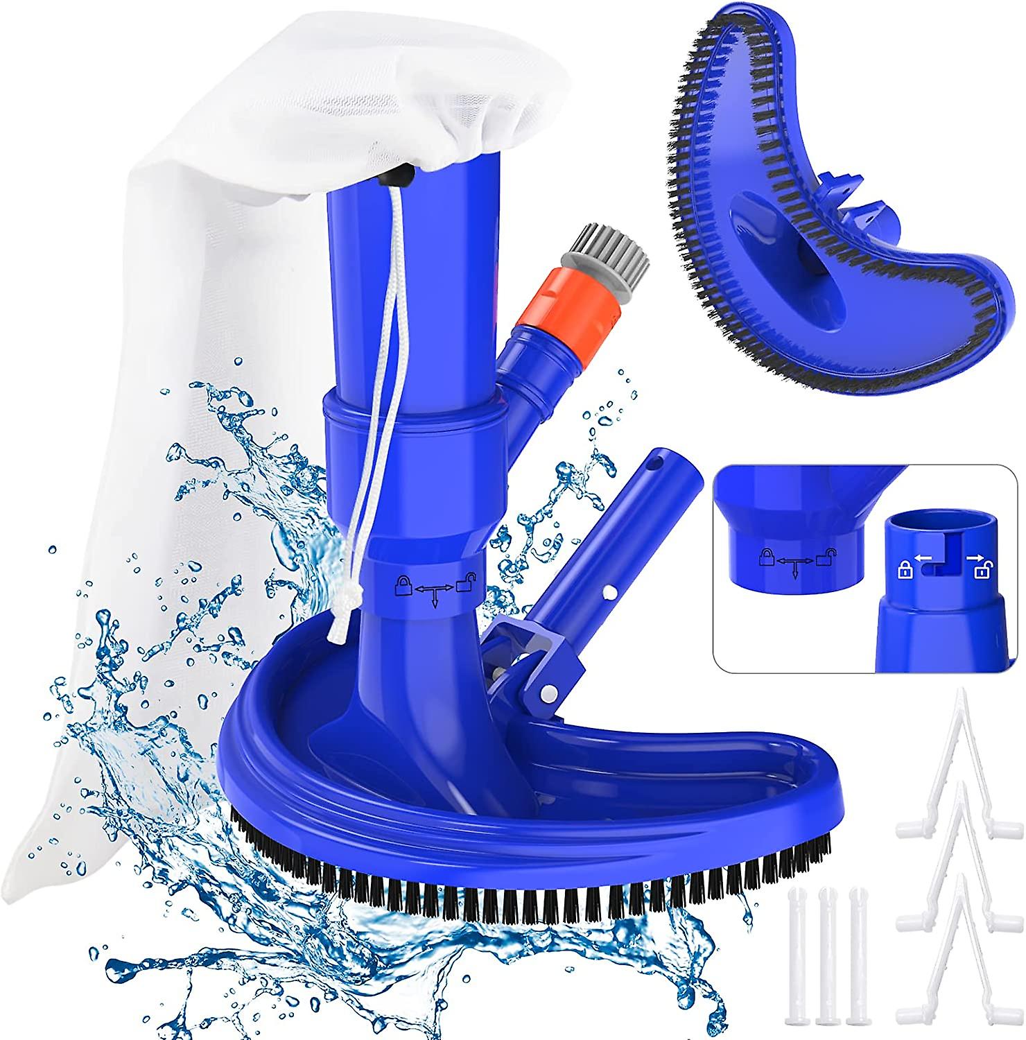 2022 Upgraded Small Pool Vacuum For Above Ground Pool W/ Unique Lock