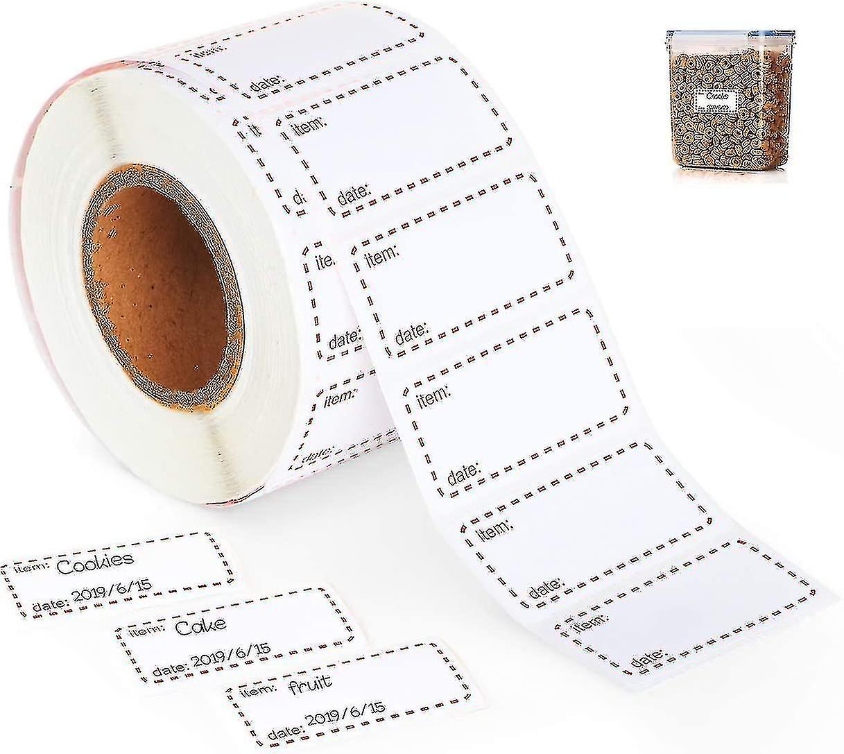 Pack Of 1000 Removable And - Zer Labels 50 X 25 Mm And Red