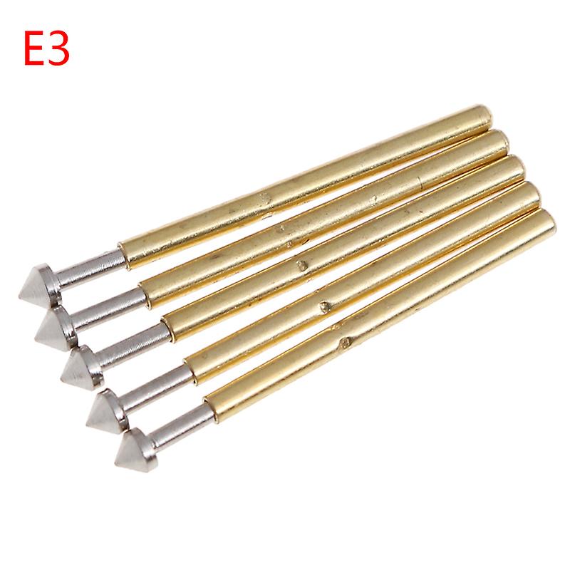 100pcs P75-e2/e3 Spring Test Probe Pogo Pin 1.3/1.5mm Conical Head 1.0mm Thimble