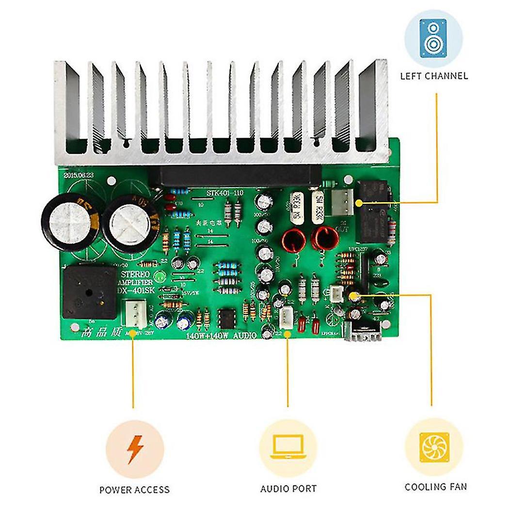 STK401 2.0 140 W 140 W Amplificatore di potenza Scheda di amplificazione ad al