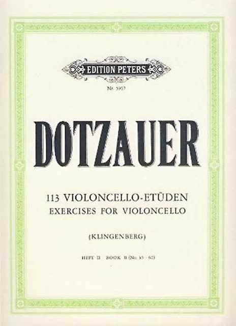 113 Exercises For Cello Vol.2 Sheet music Book