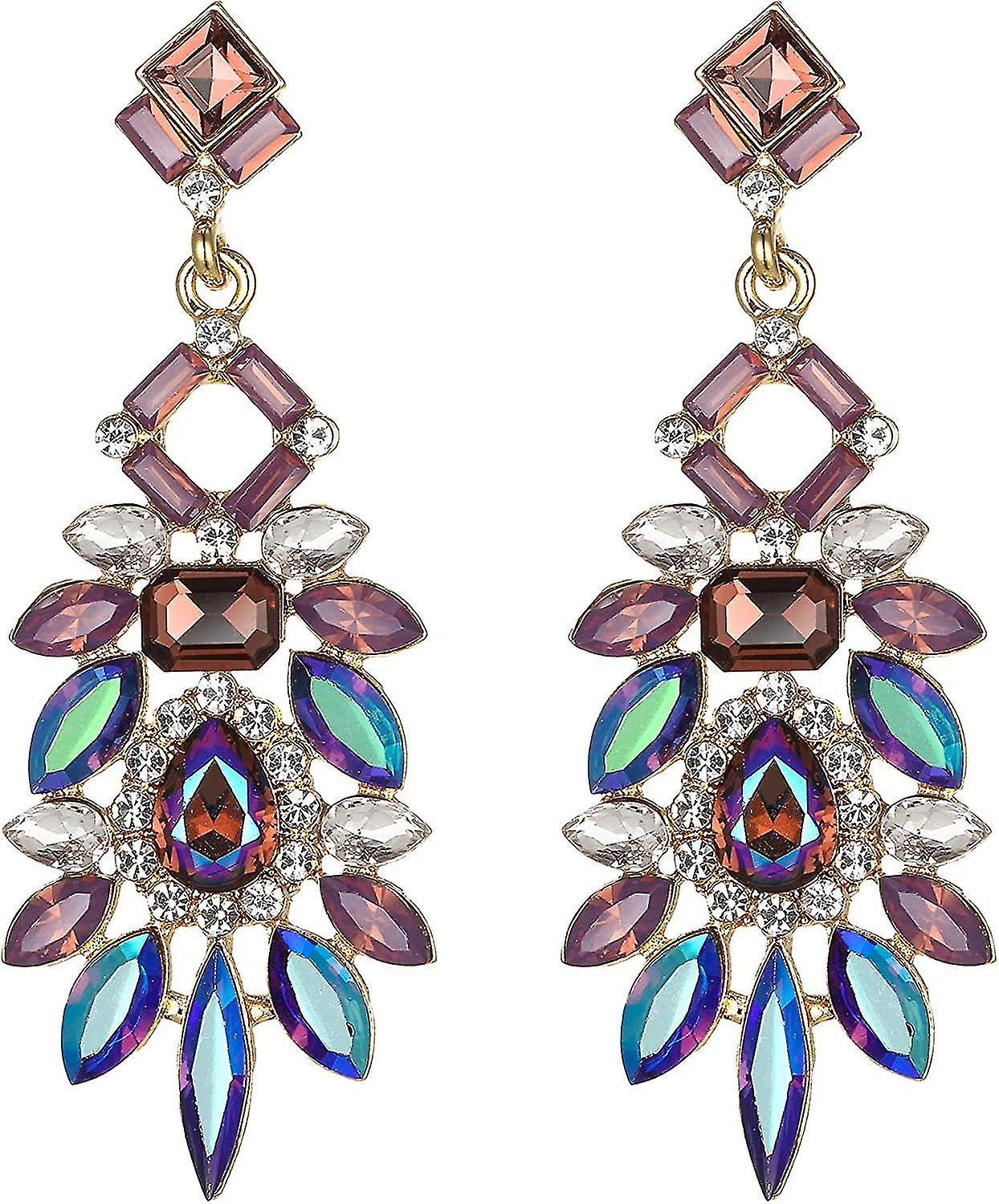 Women's Art Deco Rhinestone Marquise Emerald Cut Rectangular Geometric