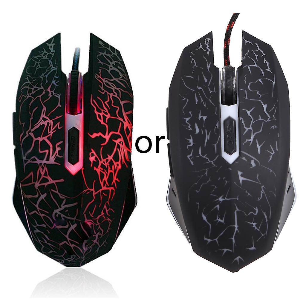 Wired Gaming Mouse Ergonomic USB Glowing Mice for Laptop PC Computer Games/Work