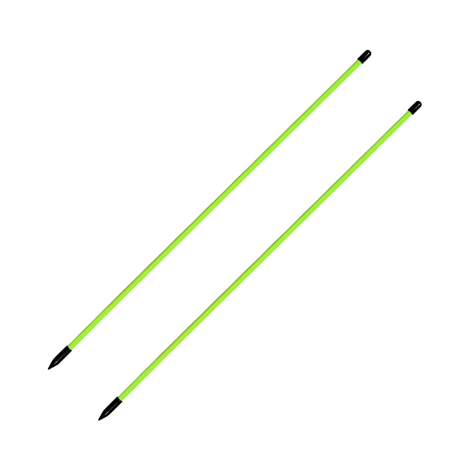 2Pcs Golf Alignment Sticks Golf Alignment Rods for Swing Practice Exercise Green