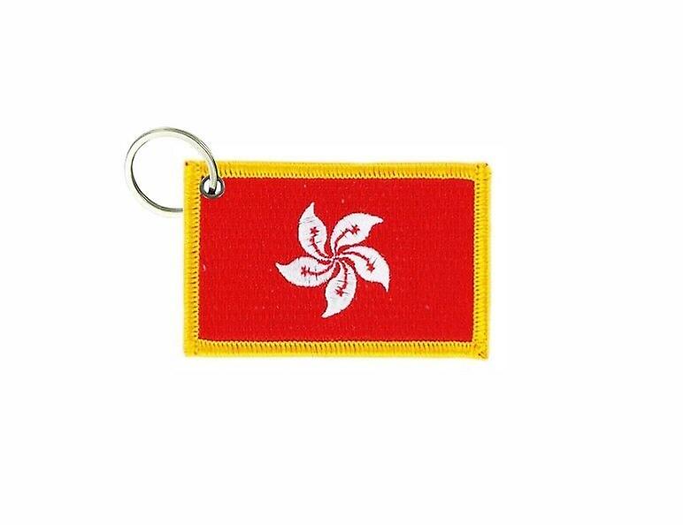 Cle Cles Key Brode Patch Ecusson Badge Hong Kong Flag