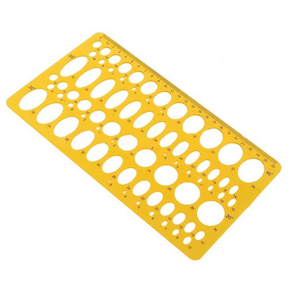 ZHOUBA 21cm/25cm Ellipse Drafting Drawing Stencil Mechanical Ruler Oval Round Template