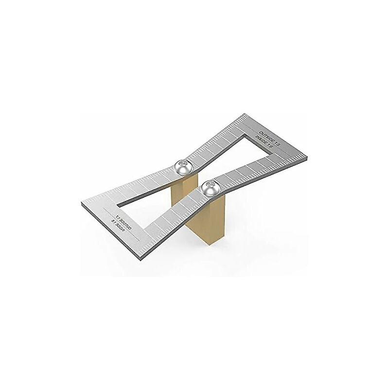 Hand Tools Dovetail Marker,Hand Carved Wood Gauge Dovetail Guide Tool with Scale,Dovetail Template Size 1:5-1:6 and 1:7-1 :8 for menui