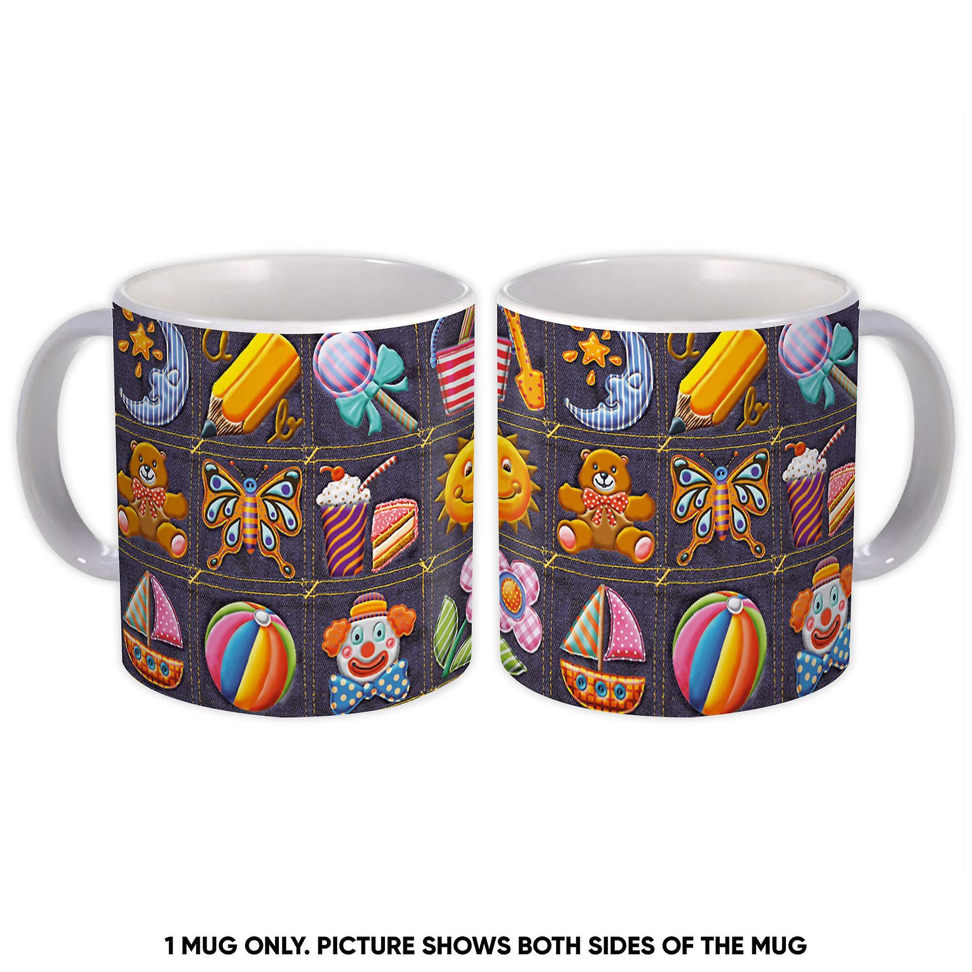 Geschenkbecher: Für Kinder Muster Patchwork Handgemacht