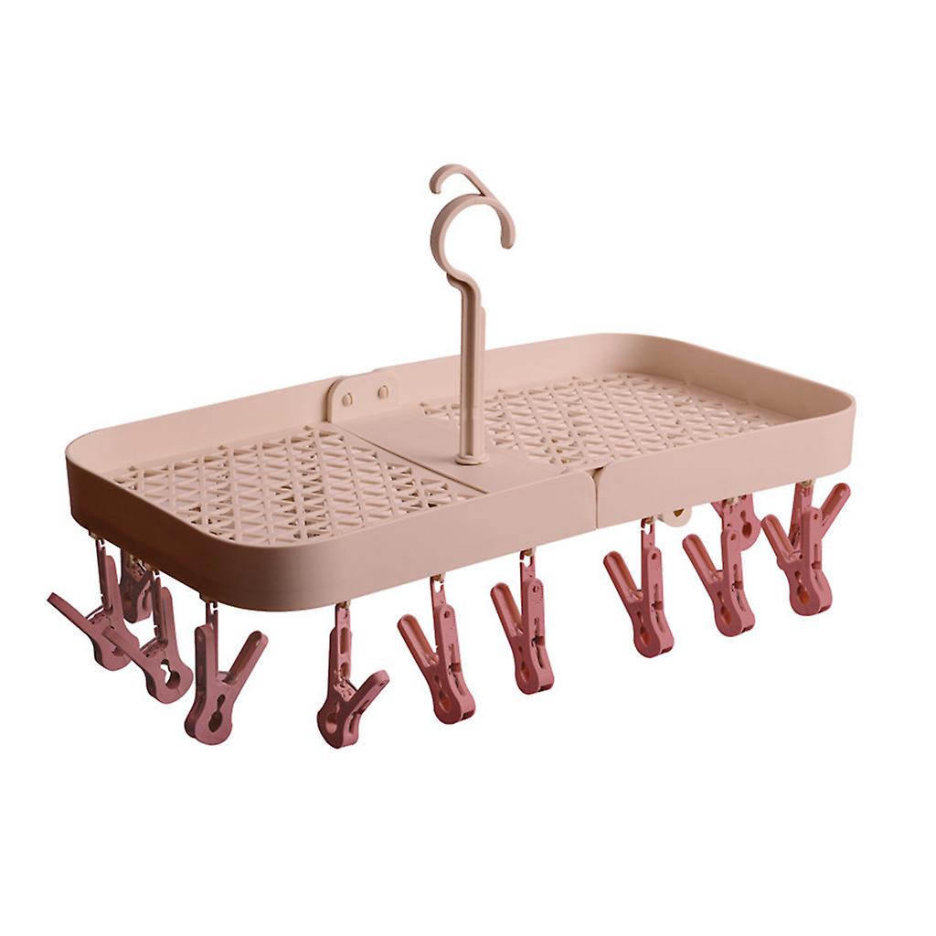 Foldable Clip Hangers Multipurpose Drying Hanger Storage Hanging Inner Hanger