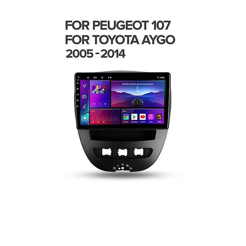 For Peugeot 107 For Toyota Aygo 2005 - 2014 Car Radio Multimedia Video Player Navigation GPS Android