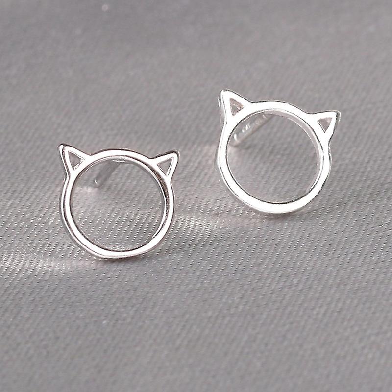 Women earring girl stud ear Drop 925 Silver Needles Mini Prevent Allergy Butterfly Elk Daisy Heart E