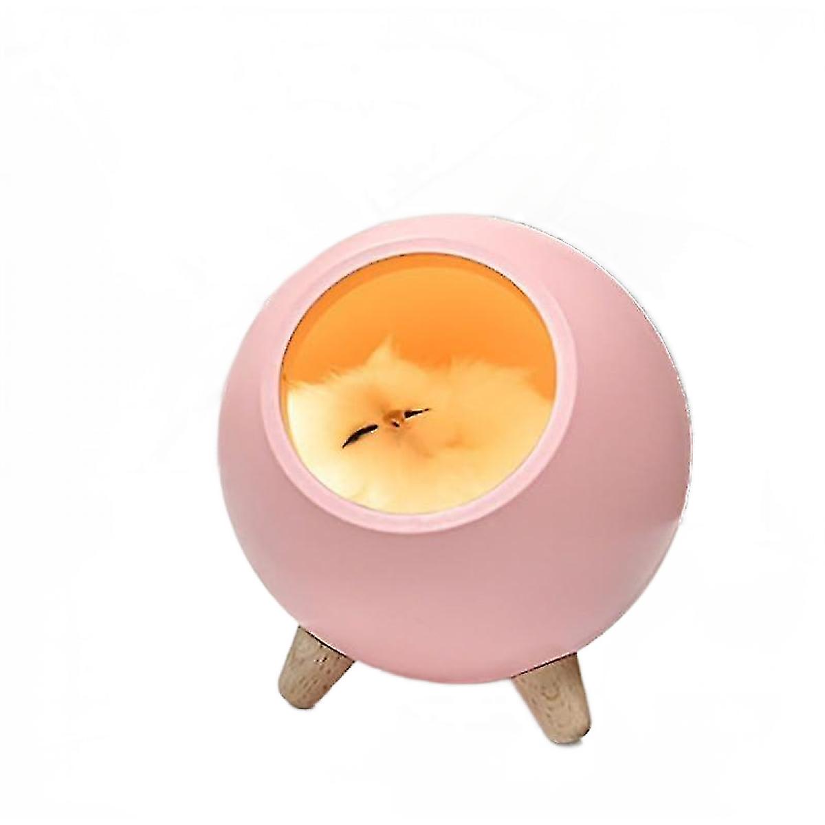Light 1 cat night light bedroom light pink