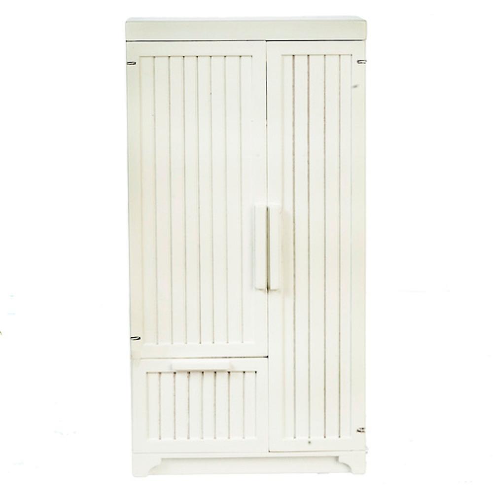 娃娃屋白色冰箱冰箱冰柜JBM微型厨房家具