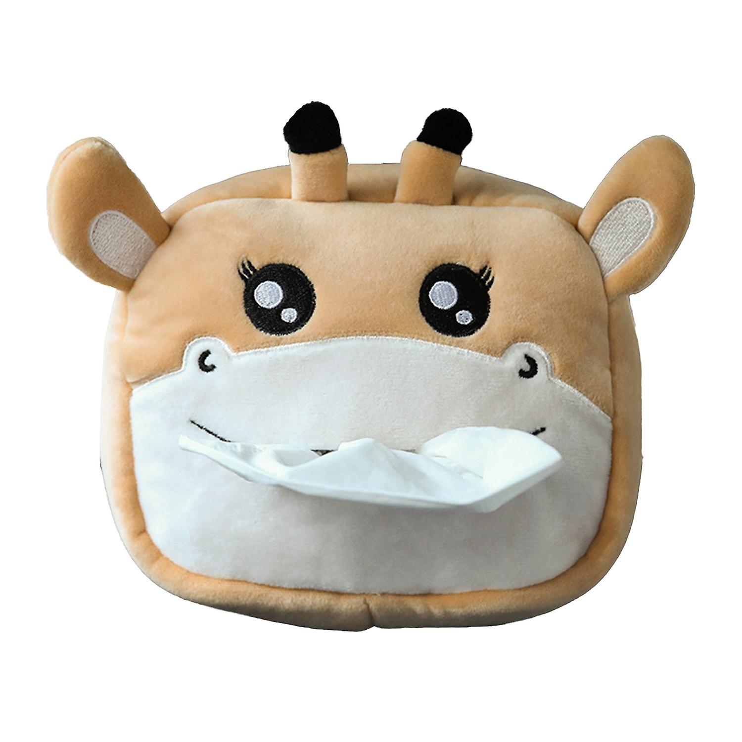 Hanging Tissue Box Vivid Cartoon Pattern Decoration Animal Shape Tissue Container compatible Car
