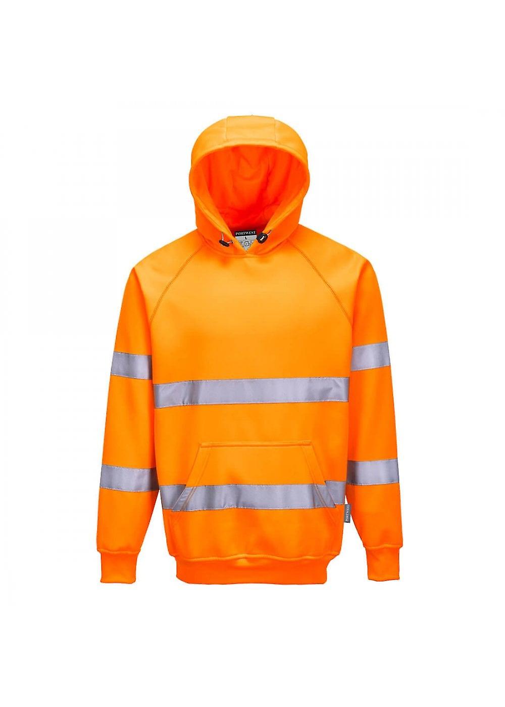 Men's Portwest Hi-Vis Hooded Sweatshirt B304