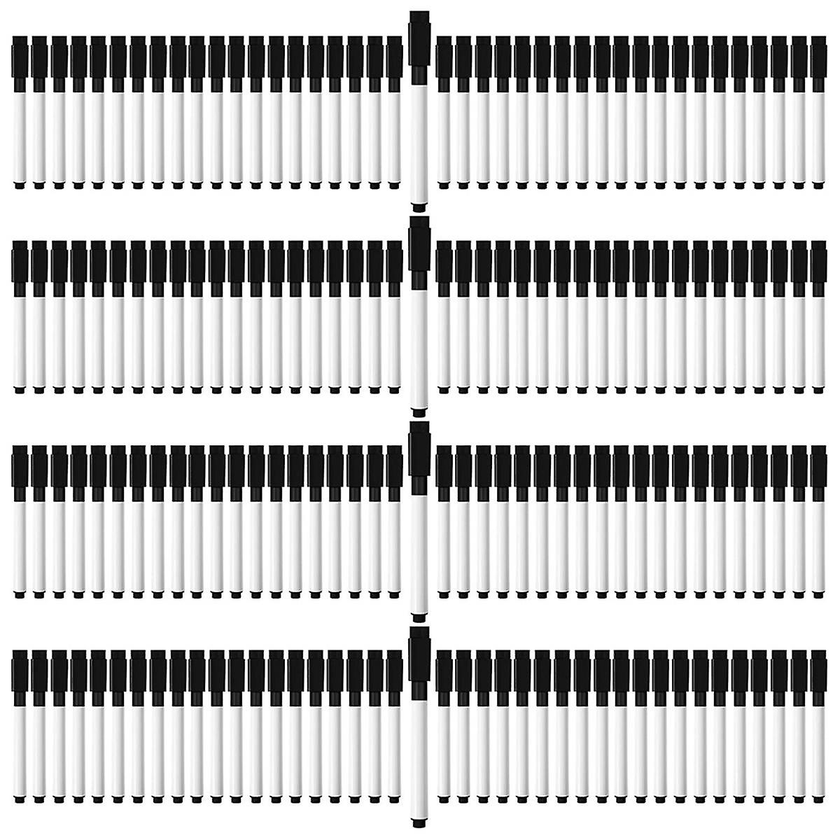 200 Pcs Magnetic Dry Erase Markers Fine Point Tip Whiteboard Markers with Eraser Cap,For School Off