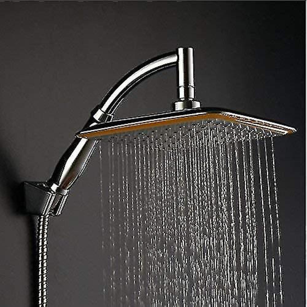 360 Swivel Joint 9 Inch Square Rainfall Overhead Shower Head Ionic Filtration High Pressure Saving Water Handheld Shower Autumn And Winter
