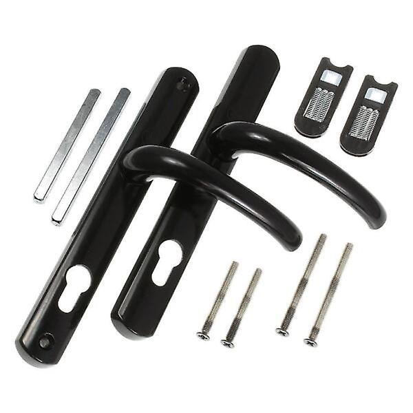 Yale スーペリア ドア ハンドル 標準セキュリティ PVCu ドア用 92 mm/215 mm ブラック