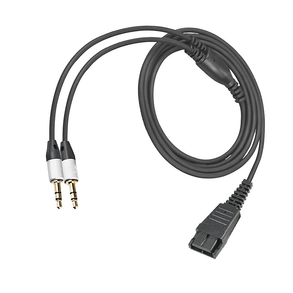 Convenient 3.5mm to Quick Disconnect Headset Cable Perfect for Call Centers
