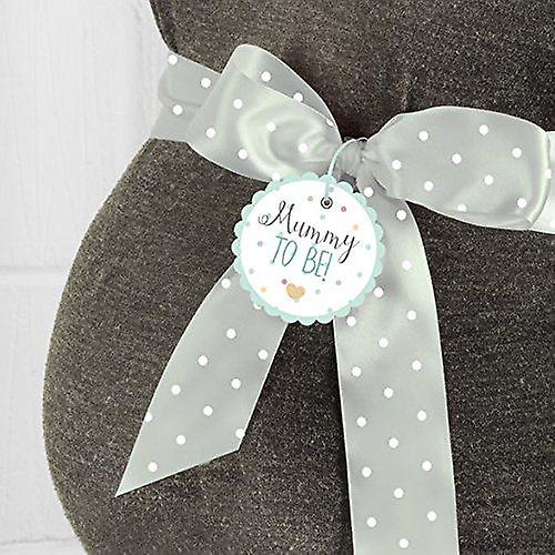 Mummy To Be Sash | Green & White Polka Dot Neutral Baby Shower Favour Keepsake