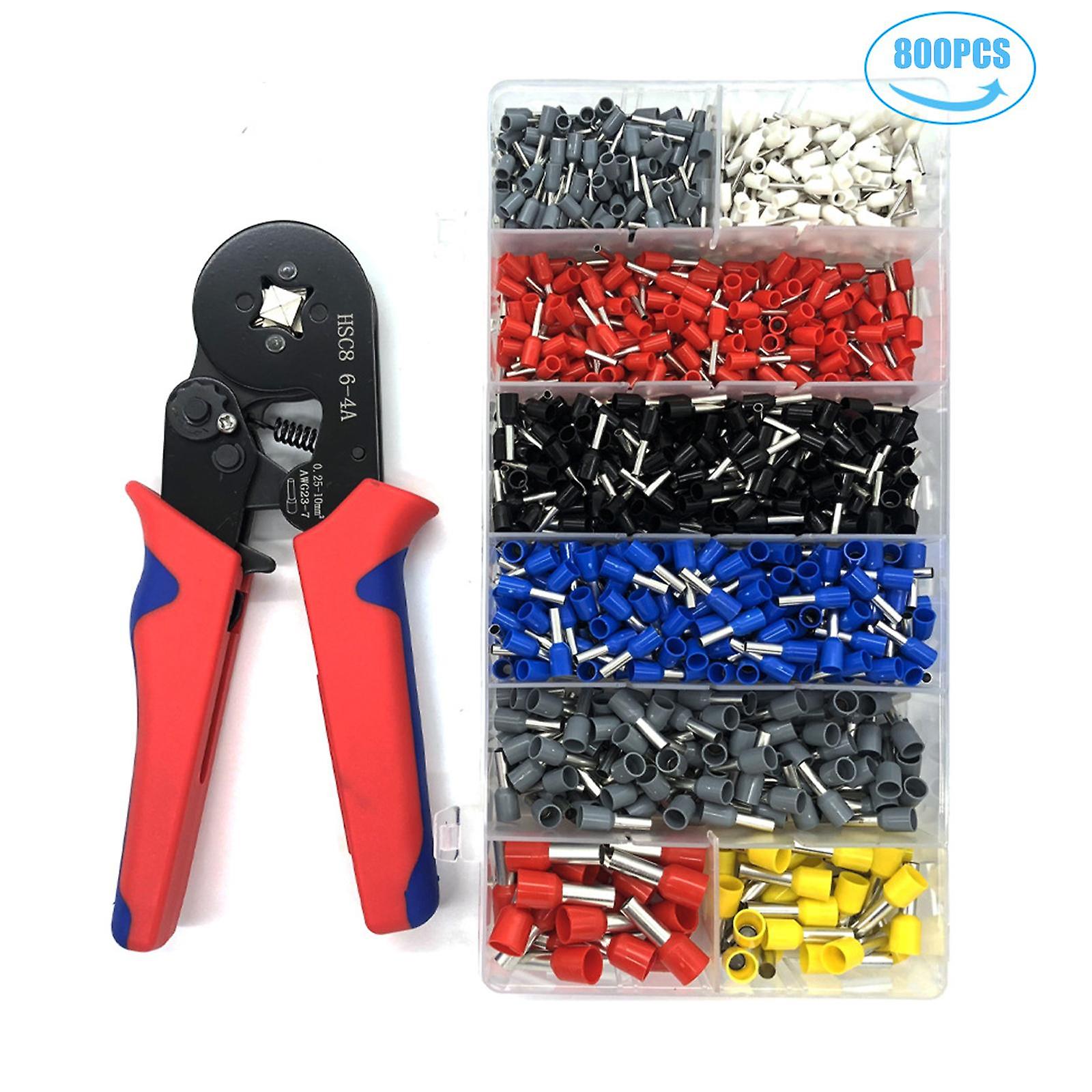 Ferrule Crimping Tool Kit Wire Terminals Crimping Tools Wire +800 PCS