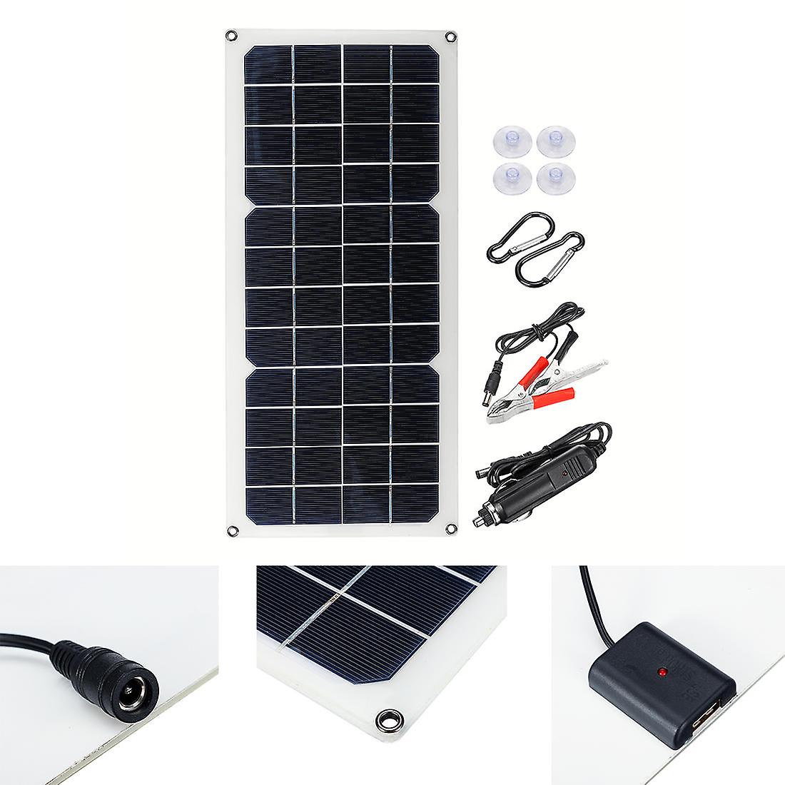 16V 10w 1.2a 420x190x2.5mm Monocrystalline Semi-flexible Solar Panel Set With Rear Junction Box Support Single Usb Port