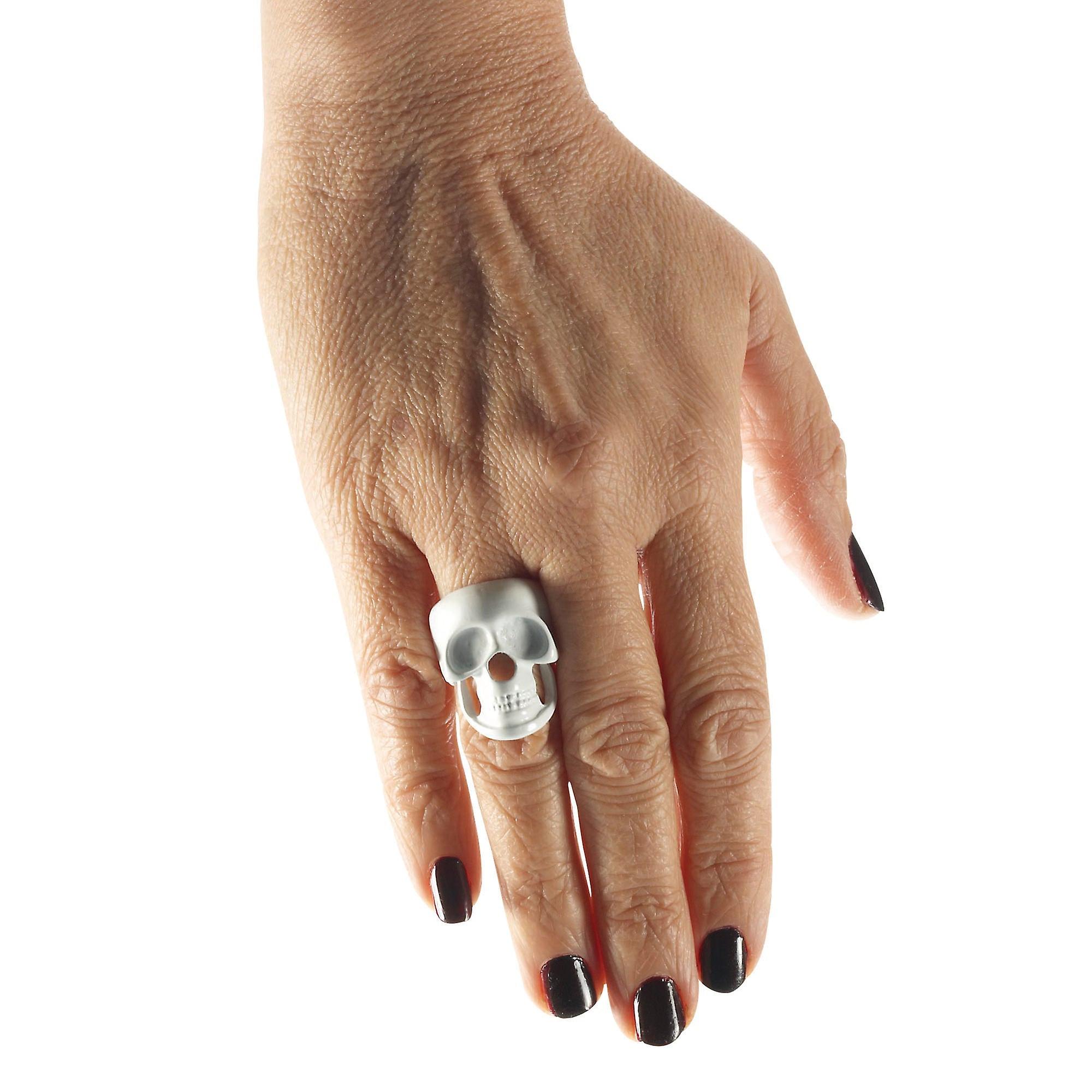 Skeleton Skull Ring Costume Accessories Female X73610