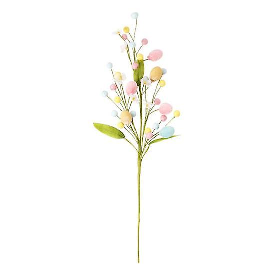 DIY Easter Eggs Artificial Flowers Branch Realistic Looking Maintenance-free Wide Application Flower Branch Easter Party Decoration