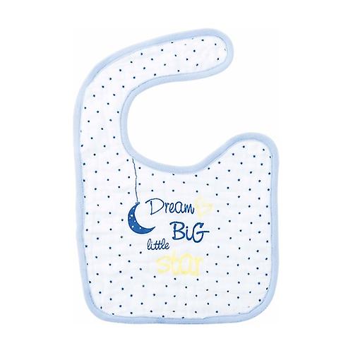 Blue Muslin Bib 0m + 1 unit