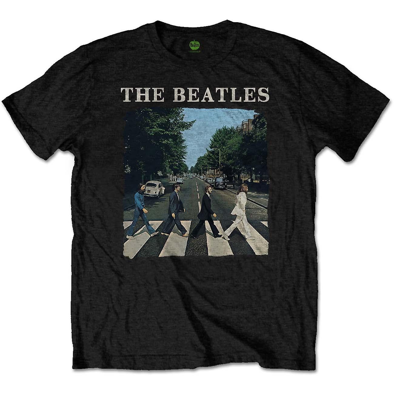 T-Shirt Unisex Ufficiale The Beatles – Abbey Road Crossing Gradient Dip Dye Blu, Taglia XXL