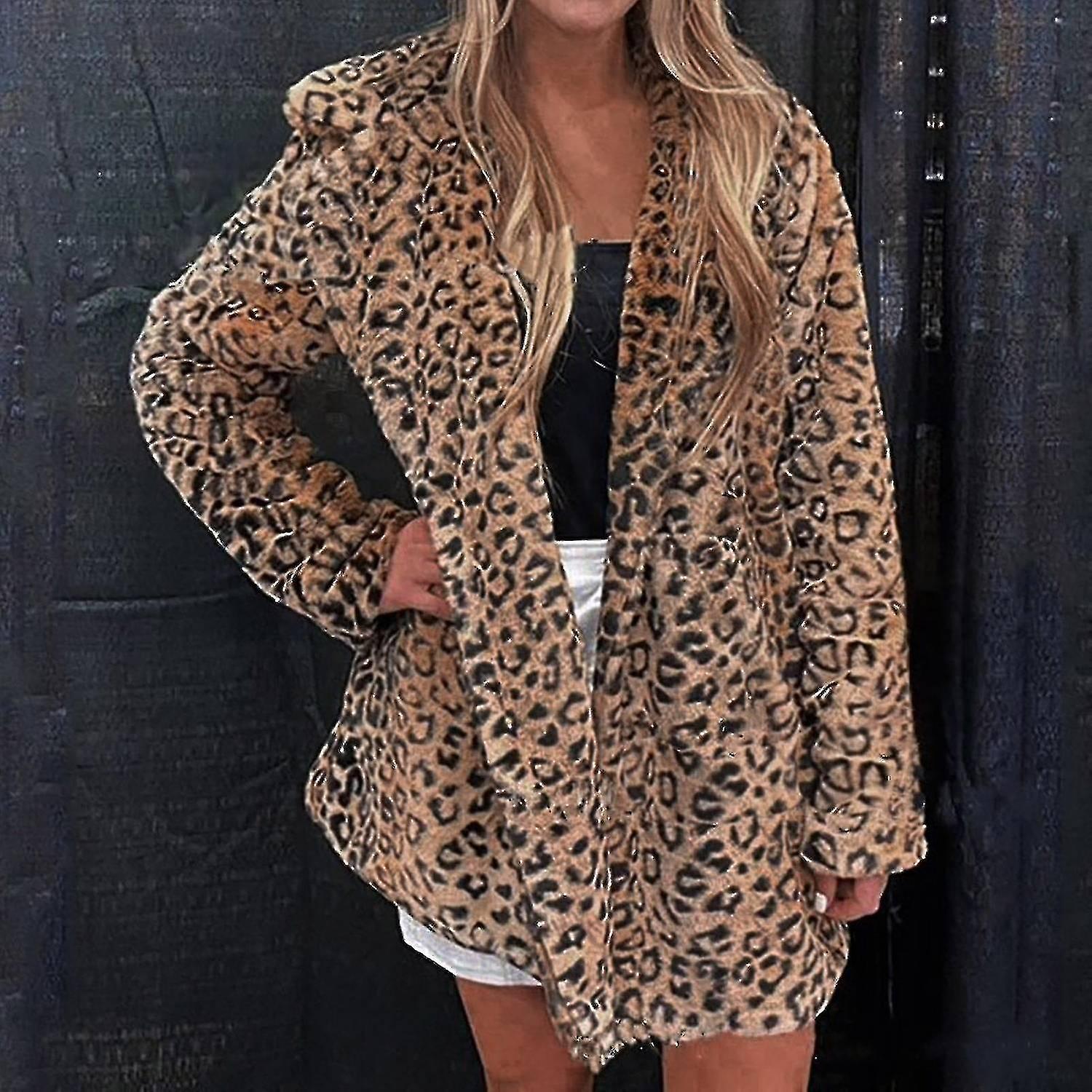 Women's Quick Sleeve Double Breasted P Thickened ET Printed Warm Jacket