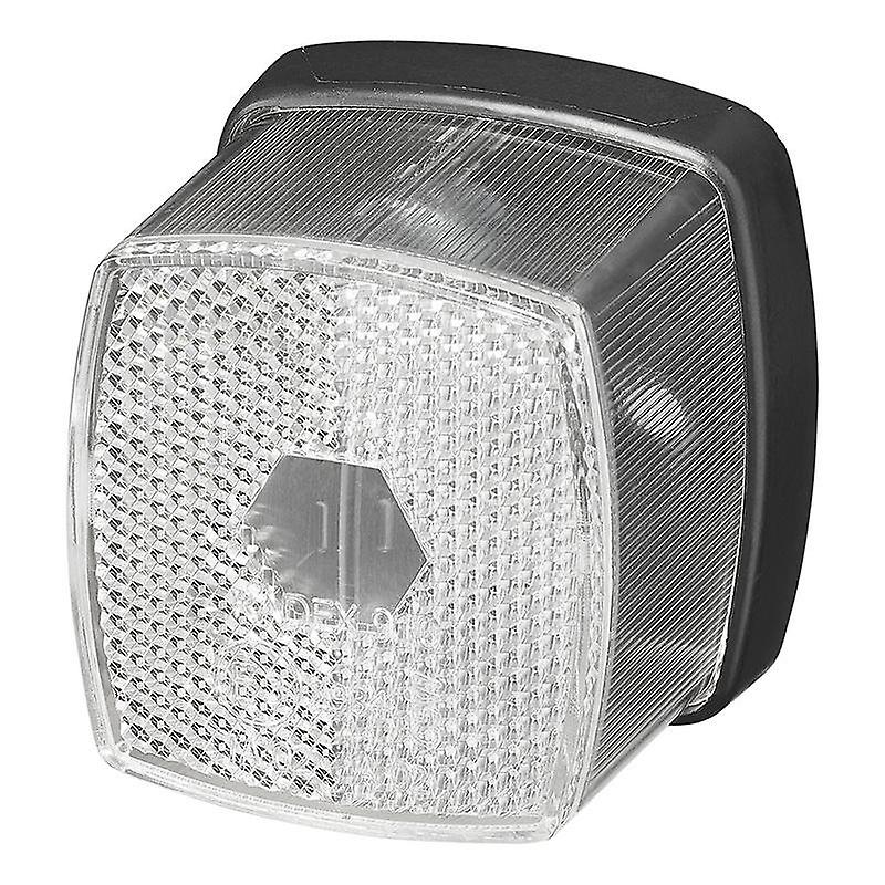 Front position lamp white 66x62mm with reflector