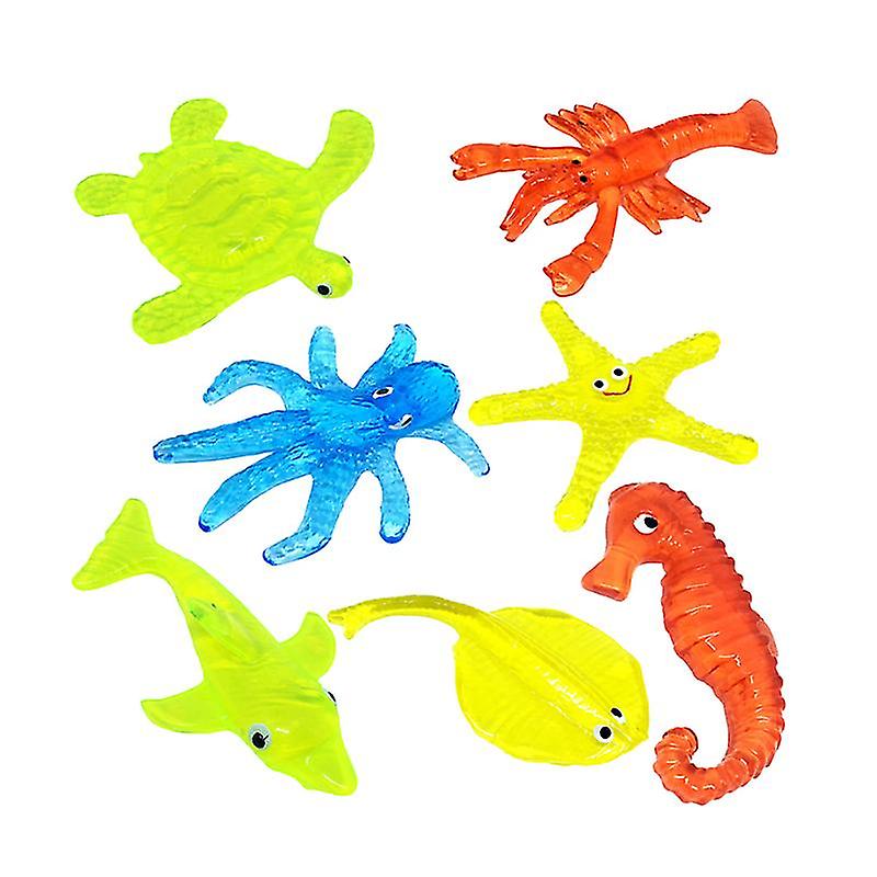 7pcs Simulation Sea Life Model