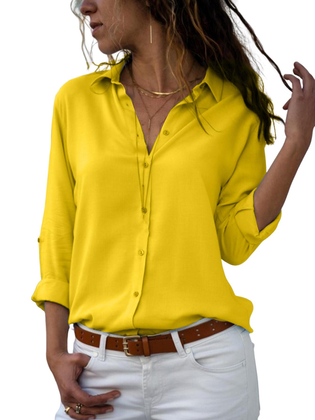 dressy yellow blouses