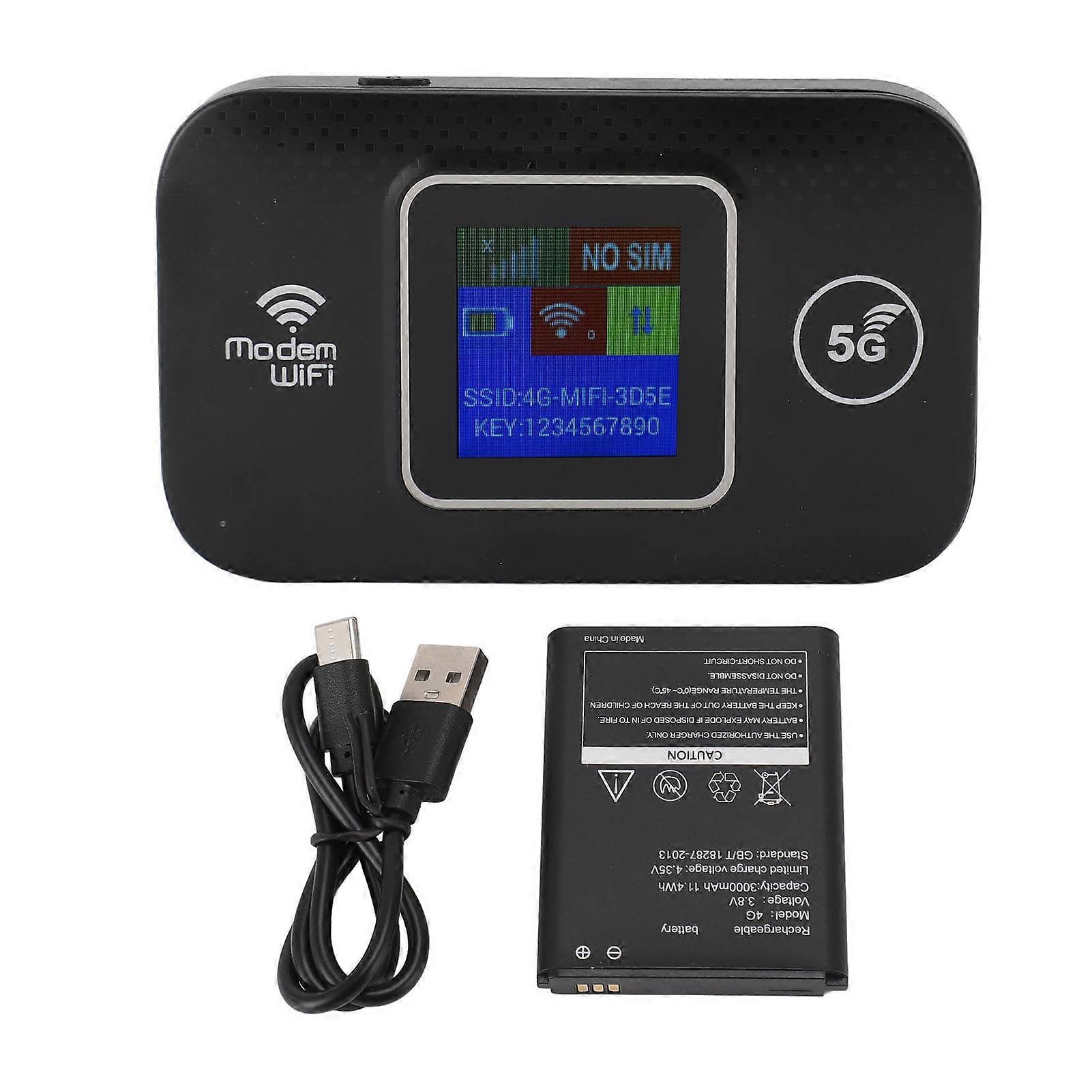 4G LTE Portable WiFi Wireless Router USB Powered 300Mbps High Speed Sharing Up to 10 WiFi Devices 4G Mobile WiFi for Europe