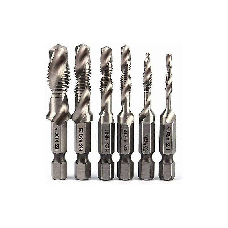 Hexagonal tap HSS 1/4 M3 M4 M5 M6 M8 M10 Drills for metric taps (M3+M4+M5+M6+M8+M10)
