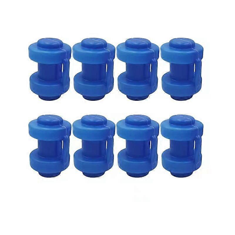 8 Pieces Trampoline End Caps 25 mm, Piece Detachee Trampoline, for Trampoline Net Rods, Blue
