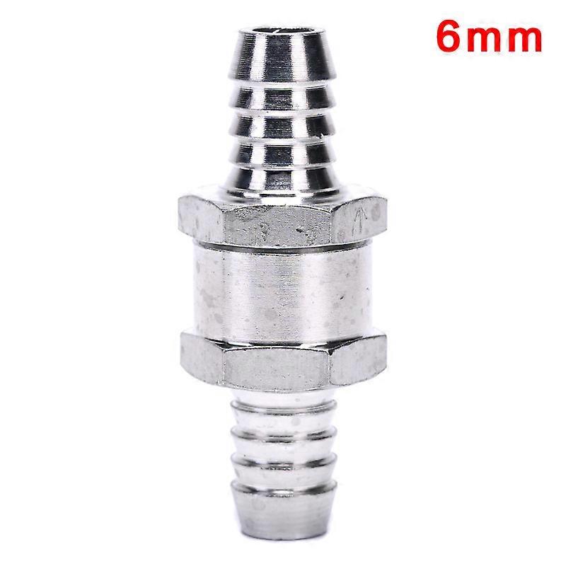 One Way 6/8/10/12mm Valves Aluminium Alloy Fuel Non Return Check Valve One Way Fit Carburettor 4 Sizes