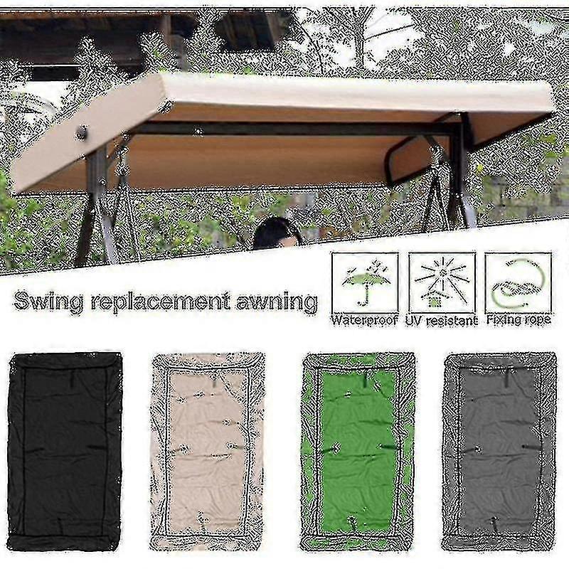 Înlocuire Acoperiș Gradina Swing Universal Swing Acoperiș Pridvor Swing Banc Garden Lounger 2-3 Seater 191 X 120 Cm_y -zz