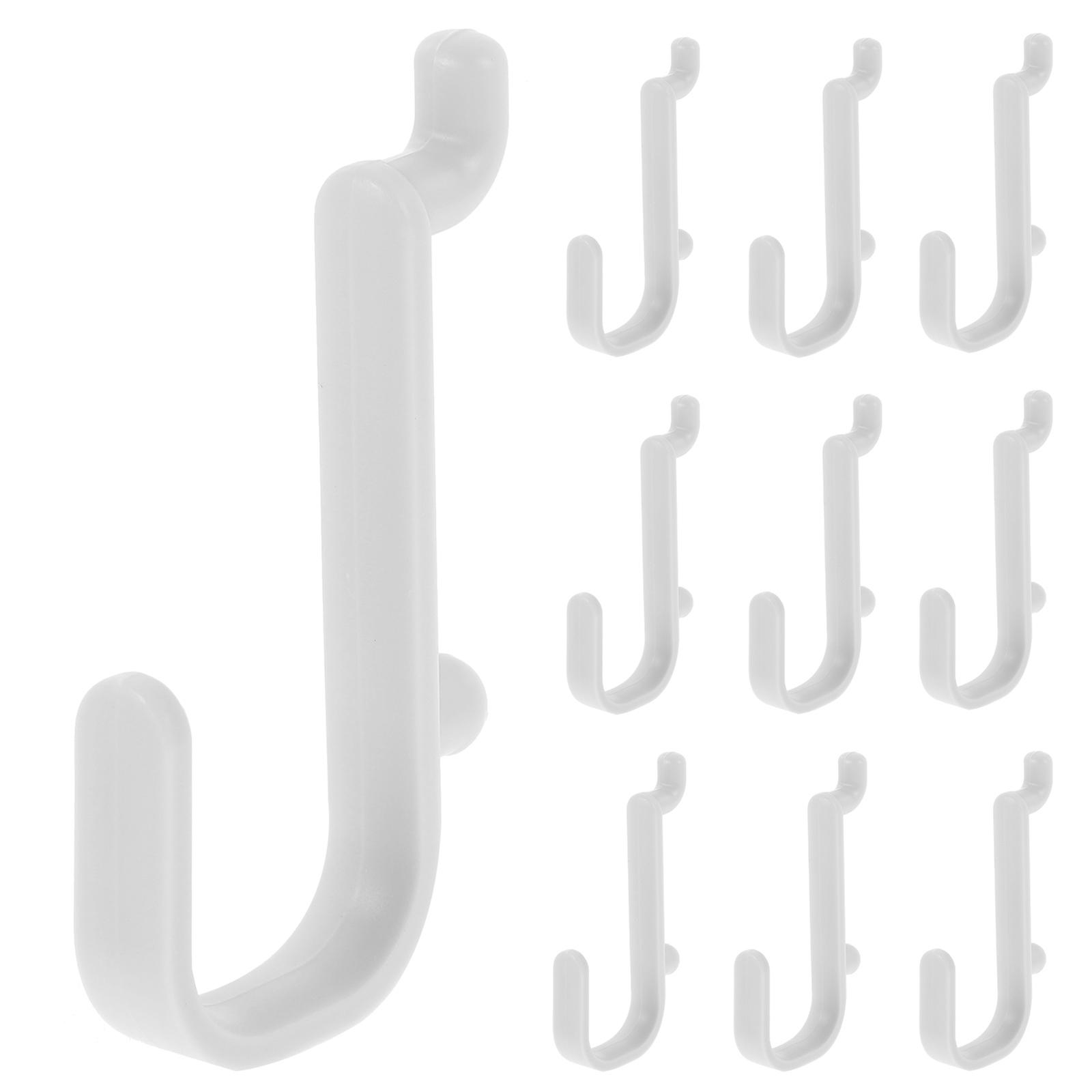 20 pcs Pegboard Hooks Plastic Pegboard Hooks Kitchen Pegboard Hooks Home Pegboard Storage Hooks Light Grey