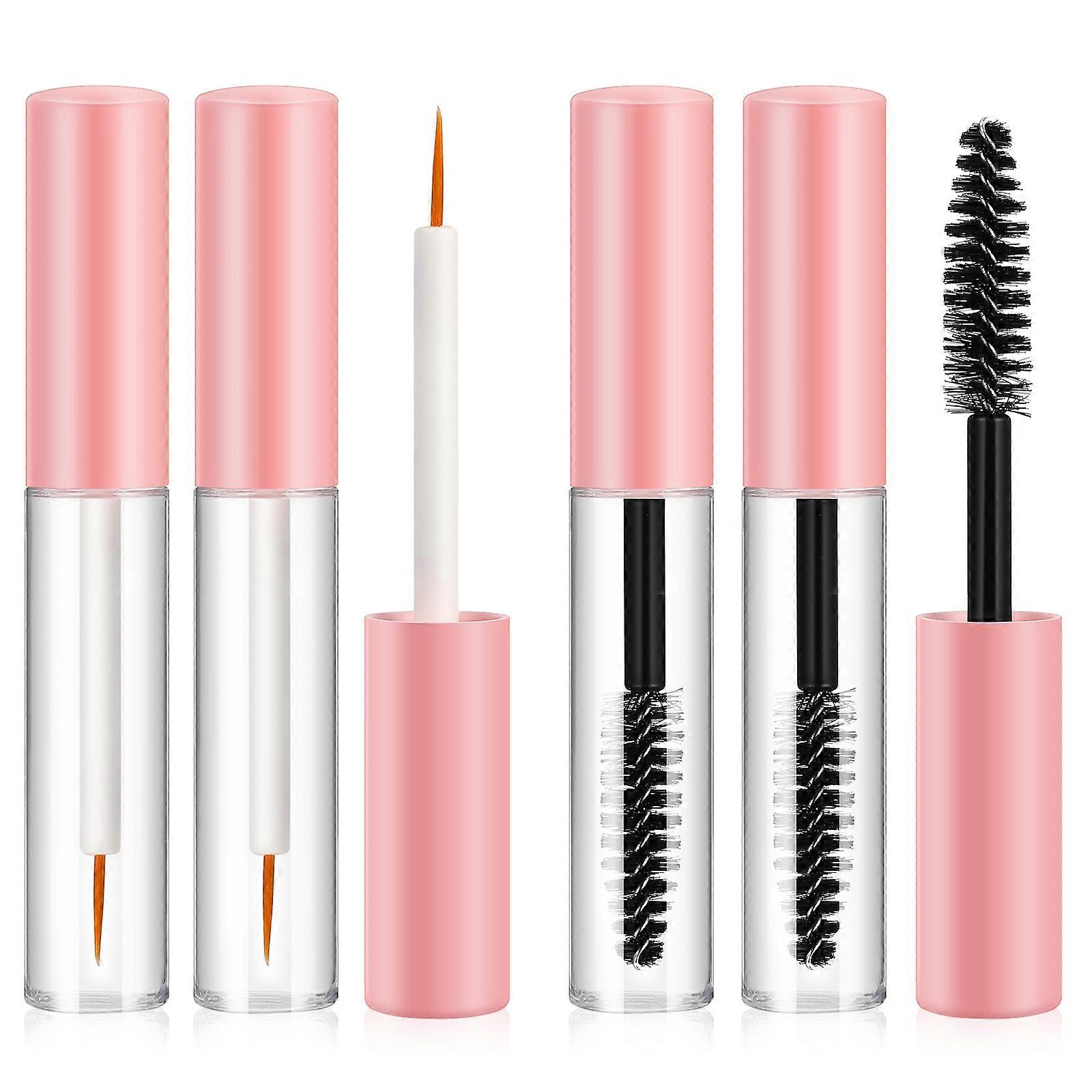 6 Pcs Mascara Tubes with Wand Empty Mascara Containers Reusable Refillable Eyeliner Bottles Cosmetic Supplies