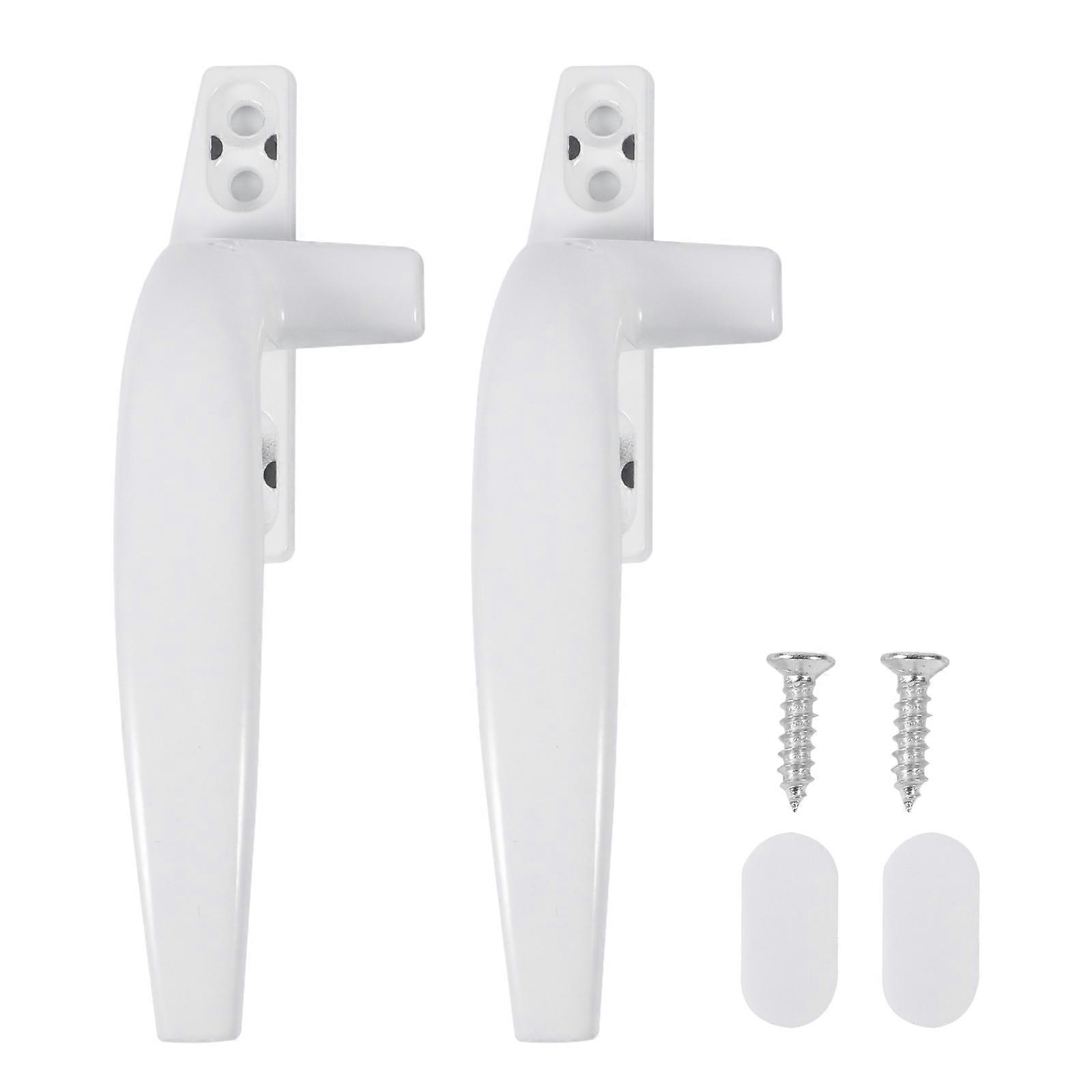 2pcs Aluminum Alloy Window Handles Window Pulls Modern Pull Handles Set (Random Style)