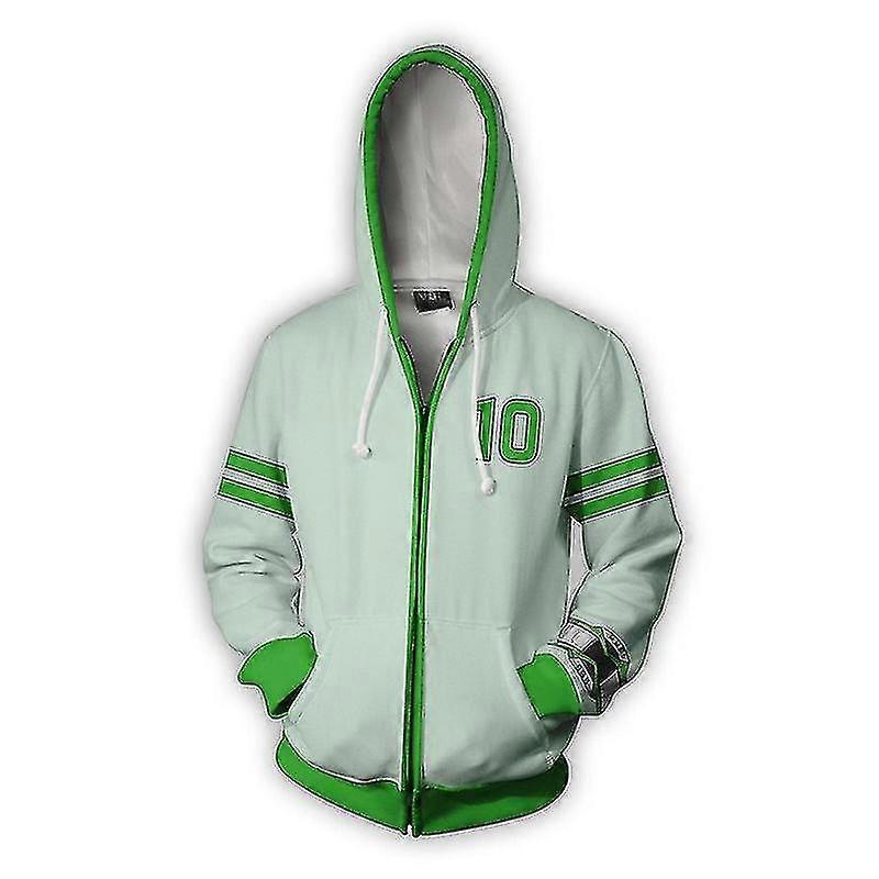 Παιχνίδι Ben 10 Alien Force Hoodie Απόκριες Cosplay Κοστούμι Άνδρες 3d Print Φθινόπωρο Μακρυμάνικο Μπουφάν με κουκούλα Φούτερ με φερμουάρ