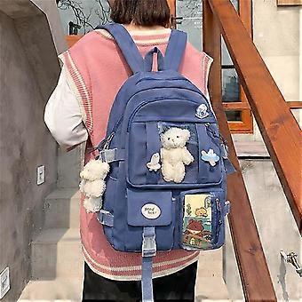 Sac à Dos Scolaire Fille Hey Yoo - Rose - Modèle Mignon - Taille Large - Neuf Avec étiquettes