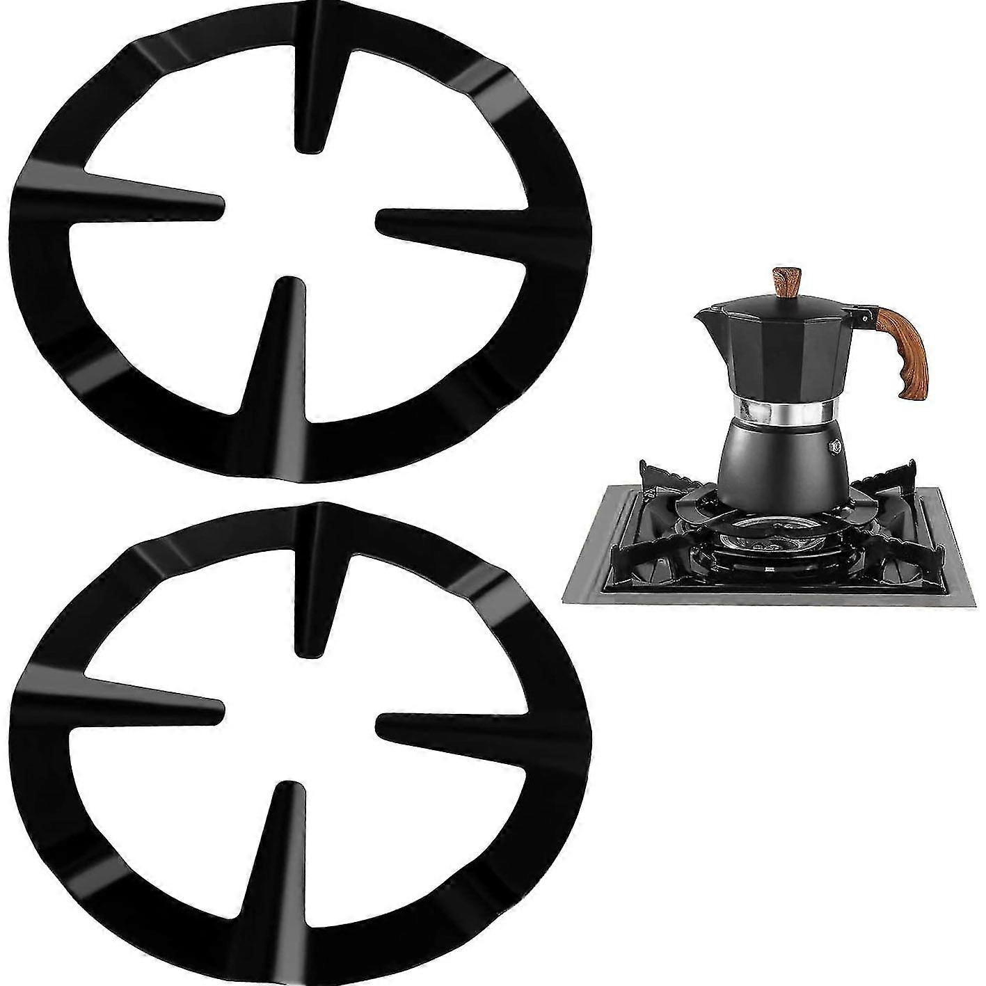 2 قطعة العالمي موكا وعاء الموقف، الغاز موقد طباخ لوحة الحديد الزهر تريفيت لهدية الغاز كرداي