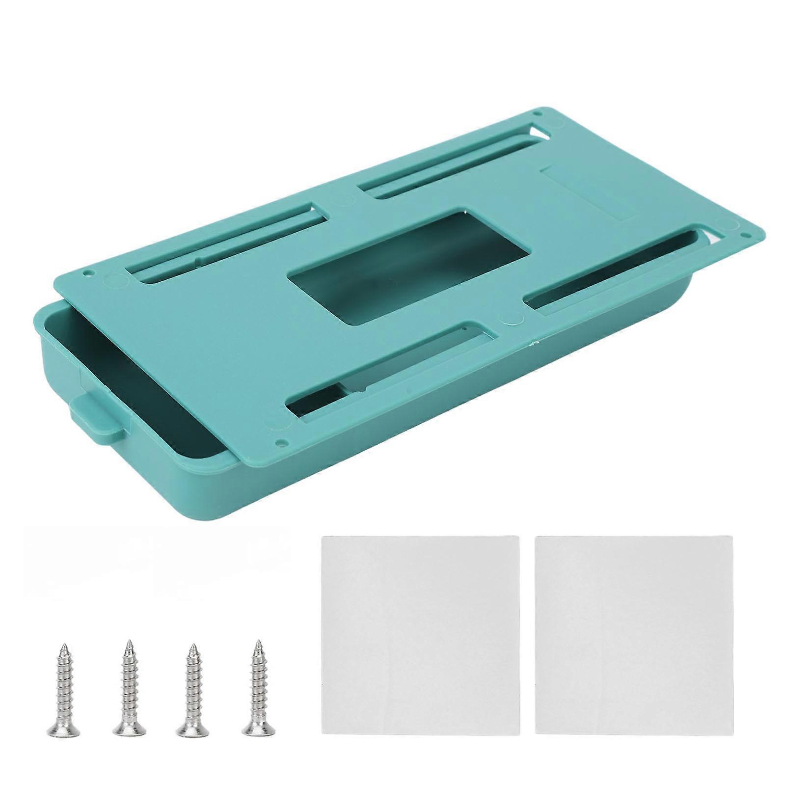 Concealed Drawer Plastic Storage Box With Handle Table Bottom Paste Makeup Brush Storage Case