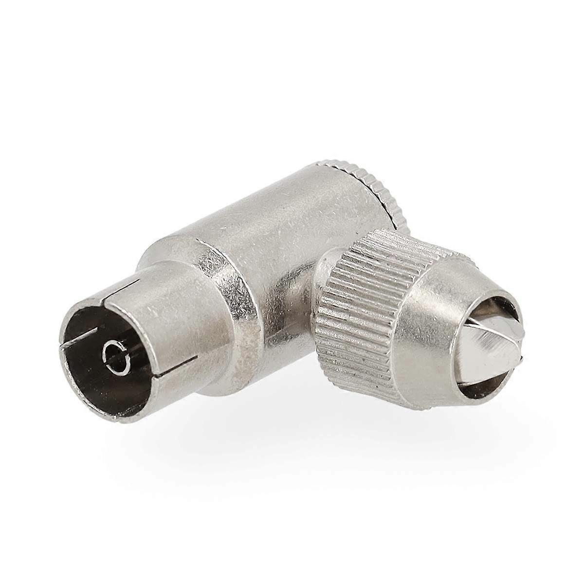 IEC (coax) | Angled 90° | Female | Nickel plated | 75 Ohm | Screw | Cable Input Diameter: 7.0 mm |