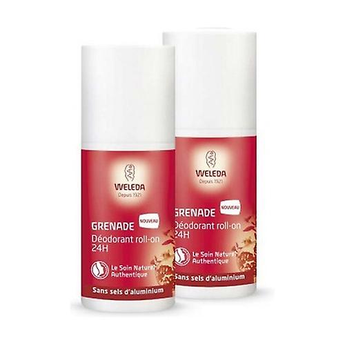 Pomegranate 24-hour roll-on deodorant duo 2 units of 50ml