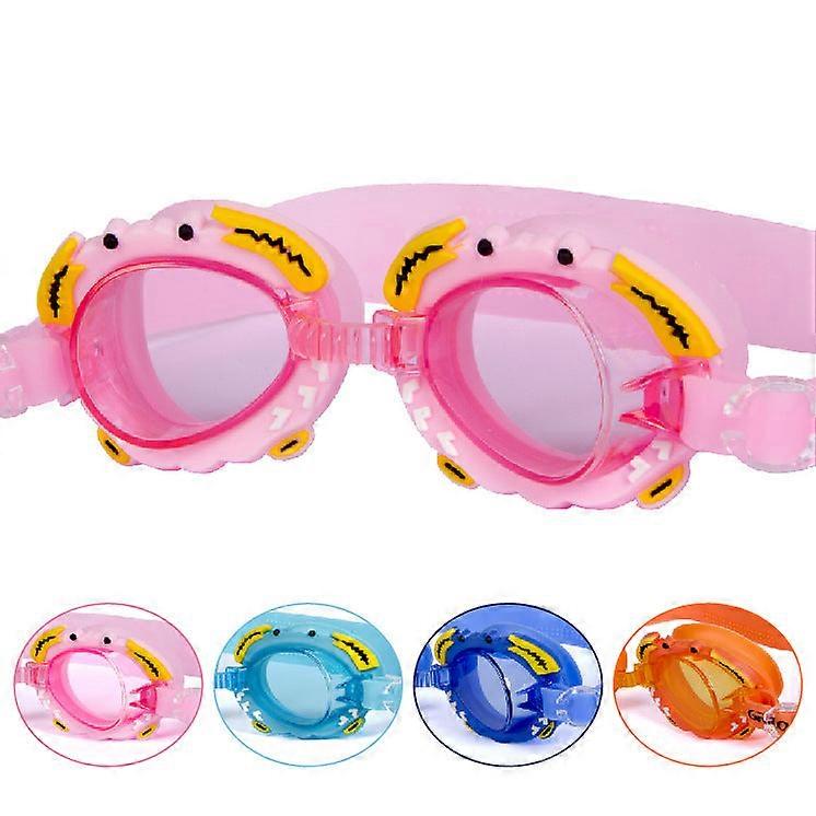 Children's Swim Goggles Waterproof Anti-fog Cute Cartoon Crab