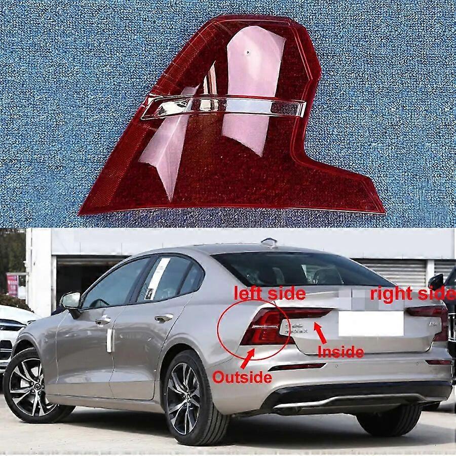 For Volvo S60 2020 2022 2022 Rear Outer Taillight Shell Tail Lamp Cover Brake Lights Mask Replace The Original Lampshade